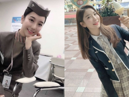 正妹空姐「高校制服照美翻」，「隱藏版的曲線」讓人好心動！