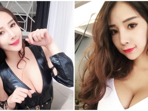 「美乳正妹」化身性感貓娘！深邃事業線搭配情慾兔女郎裝，簡直就是男人殺手！
