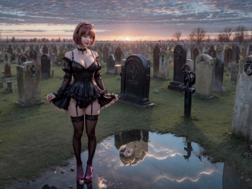 Cemetery Goth Costume