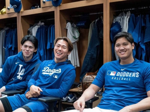MLB》道奇日籍三本柱首度同框！大谷、山本、朗希皆入選現役百大