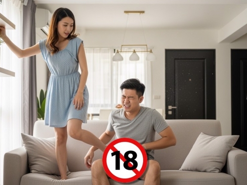 年輕情侶在客廳「辦事」 意外踩到下體！男友痛到含淚就醫