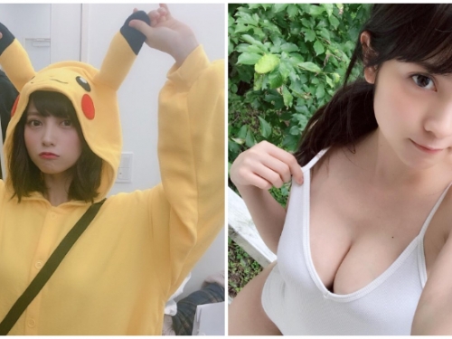 這隻皮卡丘要去哪裡抓？「正妹護士」桃月なしこ萌萌布偶裝下藏著超火爆好身材！