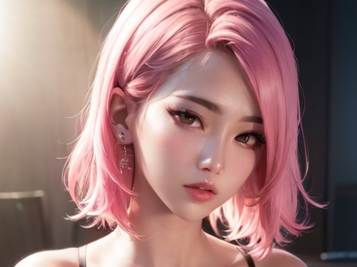 AI生成美女~AiMakeGirl-pink lady 230218