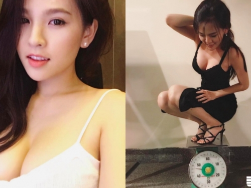 奶奶大概就佔五公斤！「巨奶妹」奇蹟之瘦，不科學「纖腰豪乳」直接站上磅秤給你看！