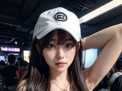 Big Tits Girl with a Baseball Cap 1