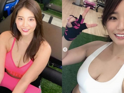 健身房遇見火辣G奶小隻馬，露美乳享受大量出汗的時光！
