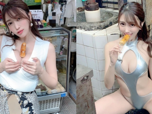 不要玩食物！最色巨乳姐姐「森咲智美」挺兩顆大丸子做小丸子
