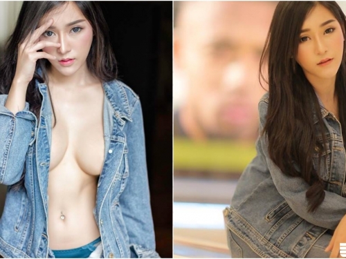 一件兩穿！長髮奶妹逛完街太狂！脫到裡面空空，「渾圓美乳」大方秀出！