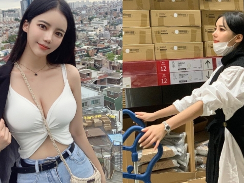 逛Ikea遇到「超溫柔正妹小姐姐」，轉正面的深溝好誘人呀！