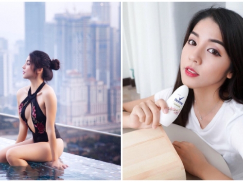「氣質正妹」開中路小心機！精緻美顏與性感比基尼就是最棒的夏日風景！
