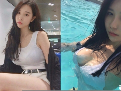 乳浪來襲！瑜珈老師沉不下去，胸前自備兩顆「白嫩浮力球」超給力！