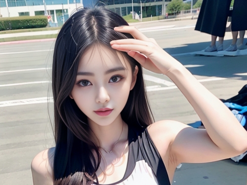 AI生成美女~beautiful athlete