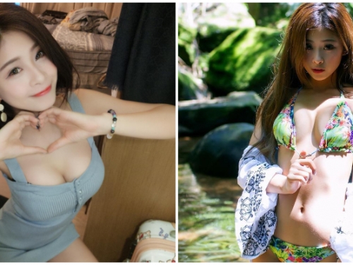甜美系「爆乳直播主」身材太惹火！輕輕拉下比基尼讓你看更多渾圓美乳！