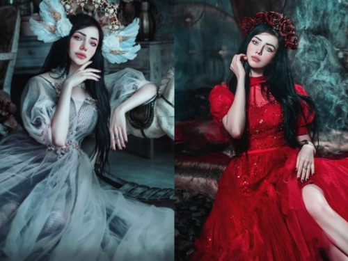 俄羅斯正妹精緻美顏配上暗黑風格　彷彿異世界少女…冷豔美的超凡脫俗