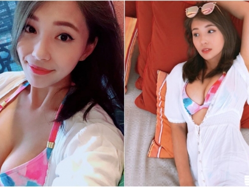 好兇！台灣正妹泰國度假「火辣比基尼」現身！「飽滿美乳」躺下就呼之欲出啊！