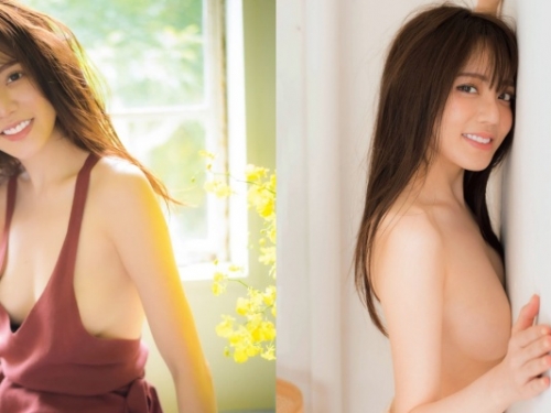 「上半身全空」再掀轟動！大胃王女神「谷亞莎子」性感寫真解放 F 美乳