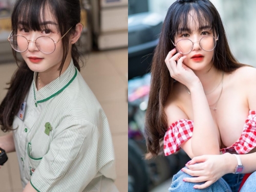 超商店員私下穿衣超豪放！「飽滿巨乳」差點噴出，衣服布料也太少啦～