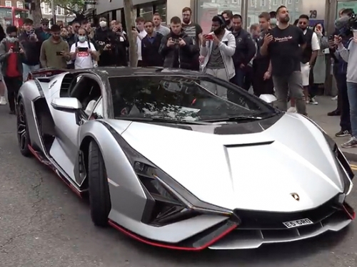 [影]限量63台！「億元級超跑」 Lamborghini Sian 「閃電轟炸」倫敦街頭