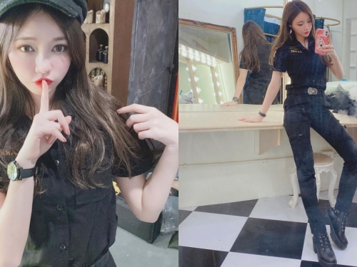 正妹女警備勤中？蘇小立「細腰長腿」身材曲線好性感，網友：拜託抓我！