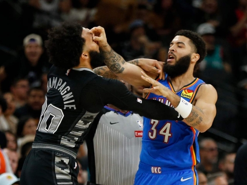 NBA／雷霆馬刺爆發肢體衝突 3球員被吹出場