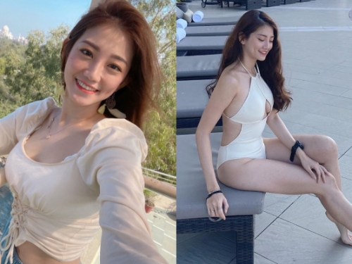 岳母生得好！大馬正妹「彩菱Chailing」心機泳衣胸肉都快掉出來，鮮嫩美腿更擄獲全場！