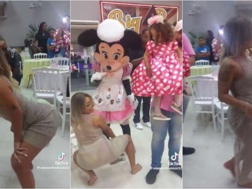 女兒生日趴 辣媽穿透視裝跳電臀舞 害羞畫面曝光