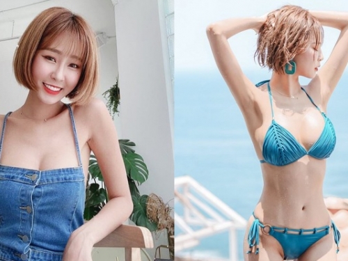 性感破表！氣質女神「小雪」辣起來沒在客氣！比基尼上身「飽滿酥胸」也立刻彈出