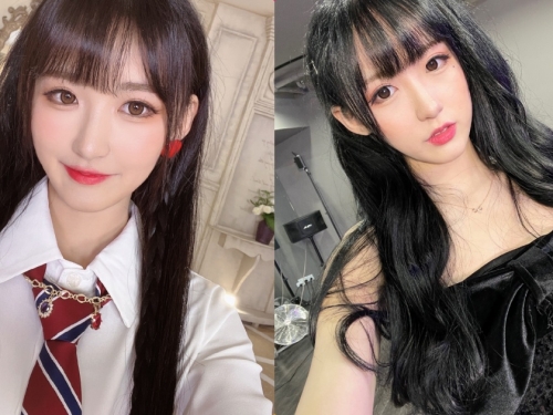 22歲萌妹「黑色小禮服好誘惑」，粉嫩膚質好有魅力！