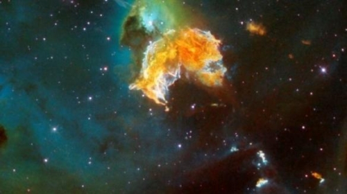 2021年奇特太空結構-南半球夜空中吞食恆星的「吃豆人」