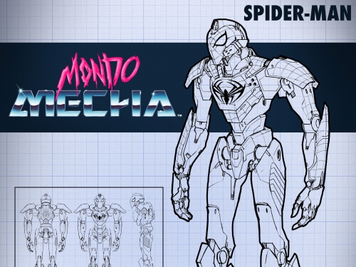融合 90 年代機器人動畫風格！Marvel Mecha 推出蜘蛛人商品！