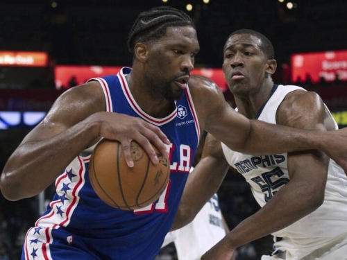 NBA》恩比德出賽僅23分鐘就砍下30分 七六人擊潰灰熊收下4連勝