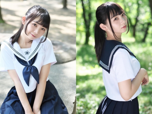 清純櫻花妹「成海留那」馬尾水手服滿滿初戀感　綁頭髮「回眸燦笑」自然魅力讓人沈醉