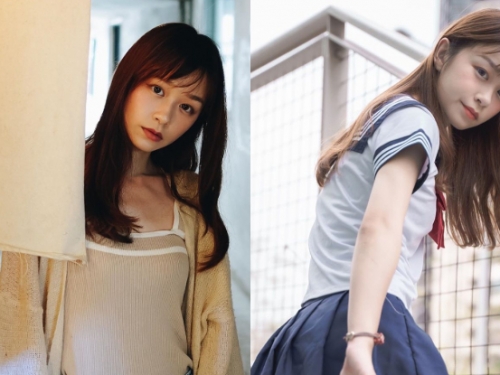 戀愛感噴發！「阿畊Yusi」白嫩香肩太迷人，清甜臉蛋讓人一眼就私藏的女友款！