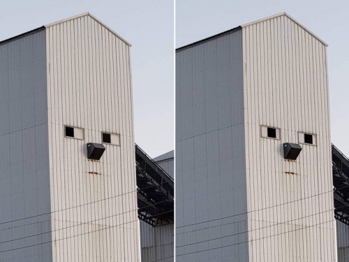 驚見房屋出現不同表情！ 網笑：眼神也太生無可戀