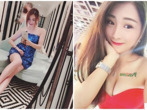 正妹「極品美乳」事業線超深長！逆天辣腿一伸出，旁邊路人都被迷倒了！