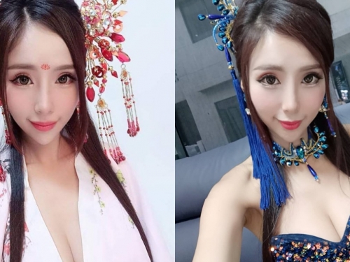 最美廟會禮生！神級仙女打扮「酥胸外露」，美豔容貌讓信徒瘋狂！