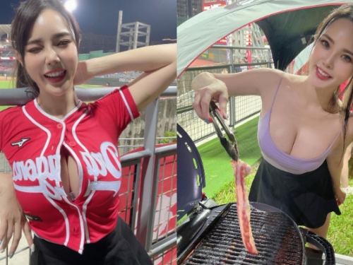 球場見爆乳味全迷！「肝連妹」大波奶偷開中洞，乾脆「脫掉巴比Ｑ」