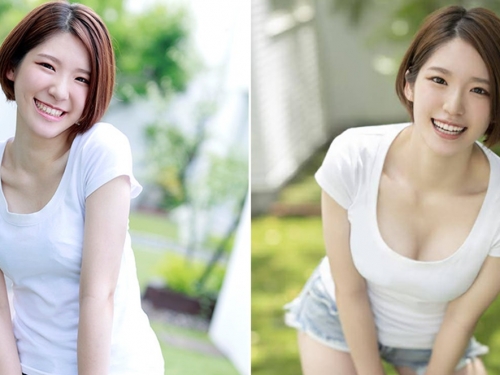 下麵給你吃！　C罩杯短髮陽光美少女「奏美凜音」AV出道、推特福利全裸入鏡！