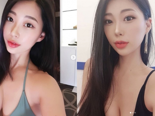正妹外表清純「作風充滿反差」，愛露「深溝美乳」好壞壞！