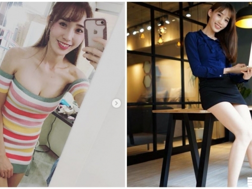 白嫩長腿太誘人！美女OL「爆乳自拍」，同事都辣到噴血了！