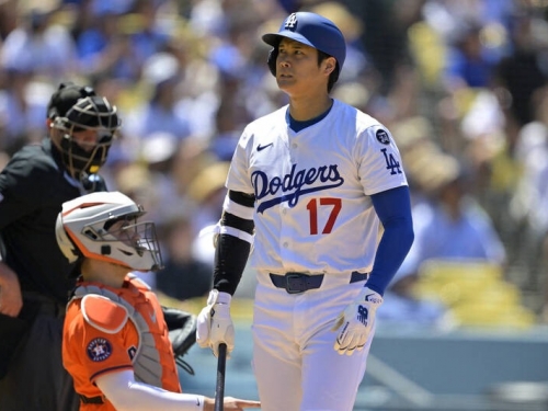 MLB》大谷4支0、本季登板後隔天共12打數0安 道奇遭太空人橫掃