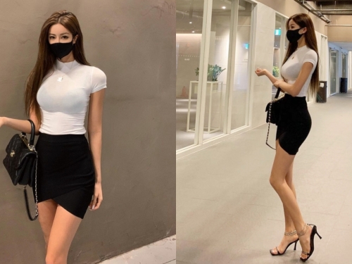 九頭身「長腿氣質正妹」展現超性感身材！完美高顏值也很迷人