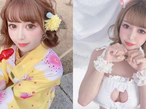 甜美貓系女孩「兩顆兇器好驚人」，賣萌時乳量要炸裂了！