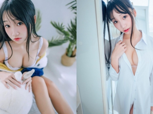 「清純美乳新鮮人」到我家借宿，直接解襯衫...大方露粉嫩酥胸給我看！