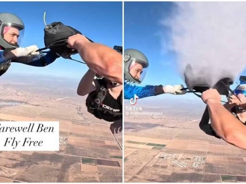 帶好友骨灰跳傘！網友狂開「地獄列車」引戰