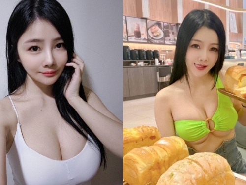 長髮正妹「小桃子」吃下午茶也要解放「南北半球」！網友看了也胃口大開