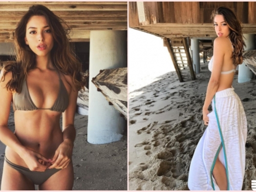 兇！歐美系「碗公美乳妹」身體線條好犯規！沙灘超養眼自拍讓人受不了...