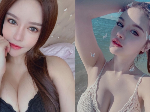乾燥花老闆娘「海邊誘惑解放」，火辣比基尼深溝畫面讓人受不了！