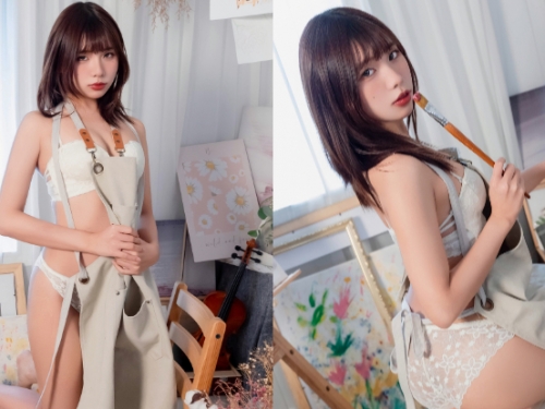 絕美模特「皊皊」惹火畫家，「親密觸摸」情慾蔓延在畫布上！