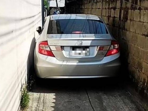 技術超好的三寶？女子每天開車穿過超窄小巷 30年來沒刮傷過